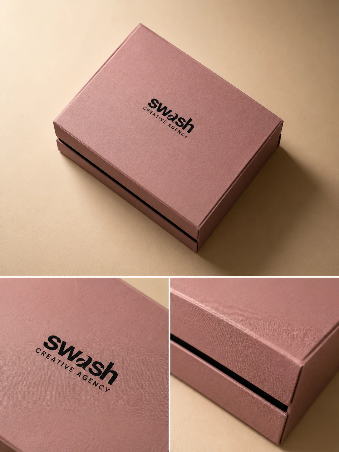 Luxury shoulder box with custom printed finish